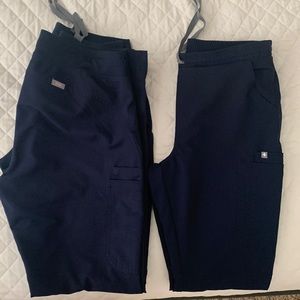Figs Scrubs Lot. 4 pairs of scrub pants, one scrub top.
